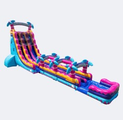 27 ft Teal Dream with Slip N' Slide