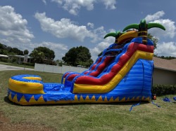 15 ft Single Lane Palm Tree Slide